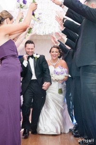 Kristen Driscoll nj wedding photographer bride groom entrance