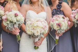 Nicole Klym wedding photographer bride and bridesmaid bouquets