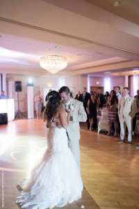 Meghan Leigh wedding photographer captures Versailles couple dancing at nj wedding